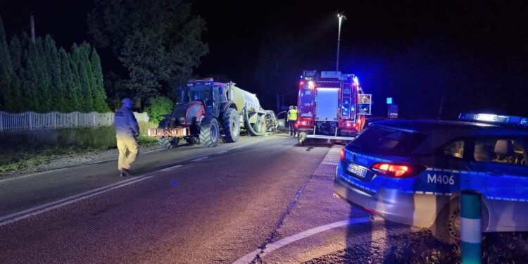 Tragiczny wypadek koło Augustowa– nie żyje dziecko