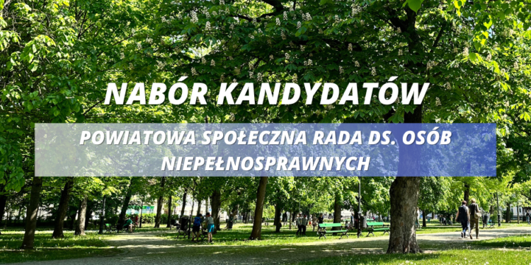 Nabór kandydatów na członków Powiatowej Społecznej Rady