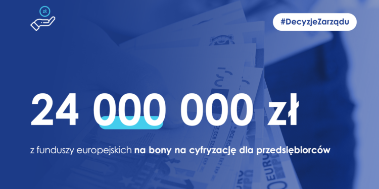 Bony na cyfryzację dla przedsiębiorców. Blisko 24 mln zł z funduszy europejskich