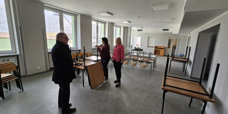 Wyremontowana stołówka i kuchnia w SP4