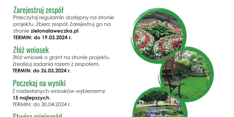 Zielona ławeczka - trwa nabór zgłoszeń