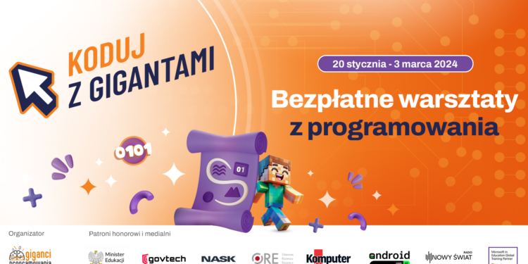 Programowanie za darmo dla młodych? Tylko do 3 marca na warsztatach ”Koduj z Gigantami”.