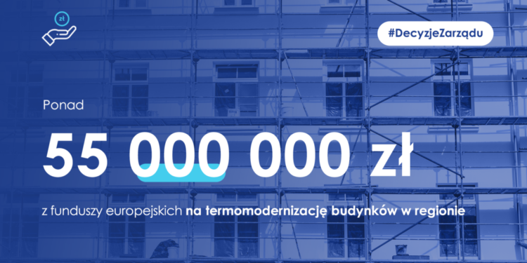 55 mln zł z funduszy europejskich na termomodernizację budynków w Podlaskiem