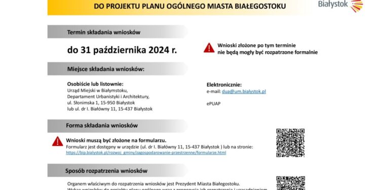 Powstaje plan ogólny Białegostoku