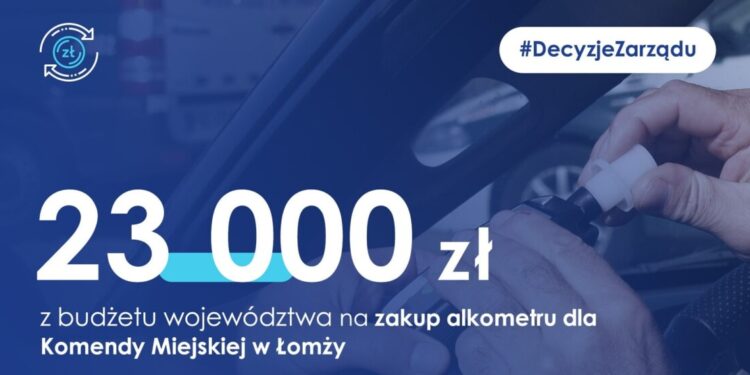 Policjanci z Łomży będą mieli nowy alkometr