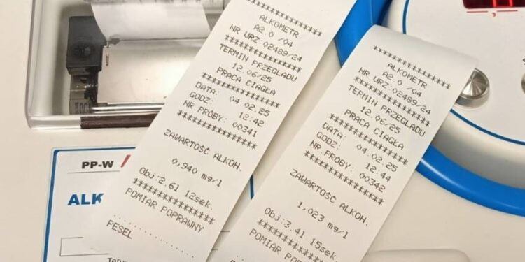 Nietrzeźwi wyeliminowani z ruchu