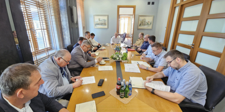 Spotkanie Zespołu Zarządzania Kryzysowego po opadach deszczu