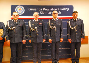 POŻEGNANIE KOMENDANTA POWIATOWEGO POLICJI W SIEMIATYCZACH