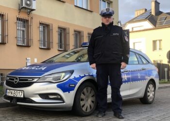 PODZIĘKOWANIE DLA POLICJANTA ZA POMOC W SZYBKIM DOTARCIU DO SZPITALA