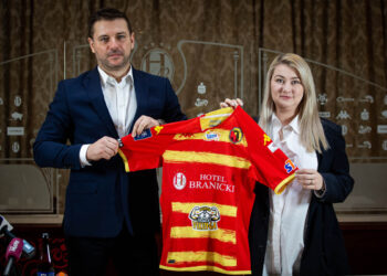 TARAS ROMANCZUK I MACIEJ STOLARCZYK PRZED MECZEM Z PIASTEM GLIWICE