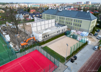 Budowa sali gimnastycznej w V LO