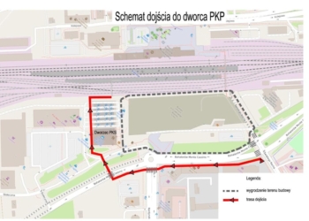 Likwidacja kładki nad torami – zmiana organizacji ruchu pieszego