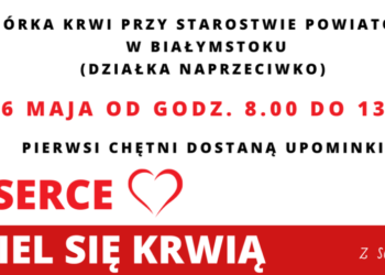 Zbiórka krwi w Starostwie Powiatowym w Białymstoku