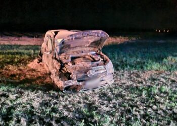 Wypadł z drogi, bo był nietrzeźwy