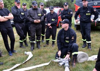 Strażackie manewry w gminie Miastkowo