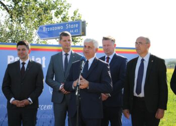 Wyremontowana droga Brzozowo Stare - Brzozowo Panki