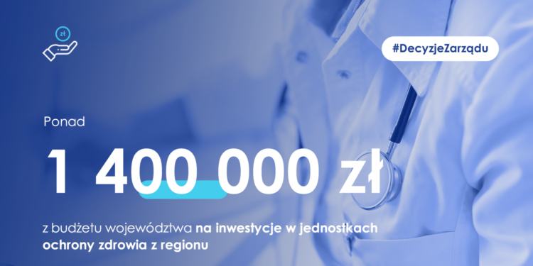 Ponad 1,4 mln zł na inwestycje w dwóch placówkach medycznych z regionu