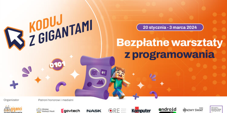 Koduj z Gigantami po raz czternasty! Zapisy na największe bezpłatne warsztaty z programowania wystartowały