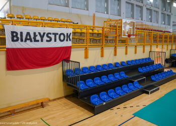 Nowe trybuny w SP 50 w Białymstoku