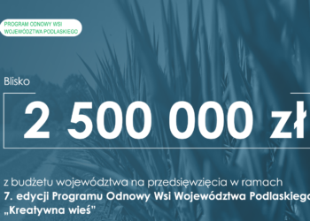 Blisko 2,5 mln zł z budżetu województwa na Program Odbudowy Wsi – Kreatywna wieś