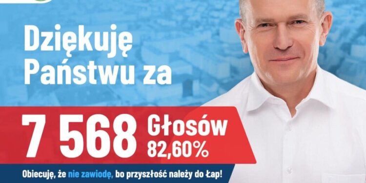 Mieszkańcy ponownie wybrali burmistrza Łap