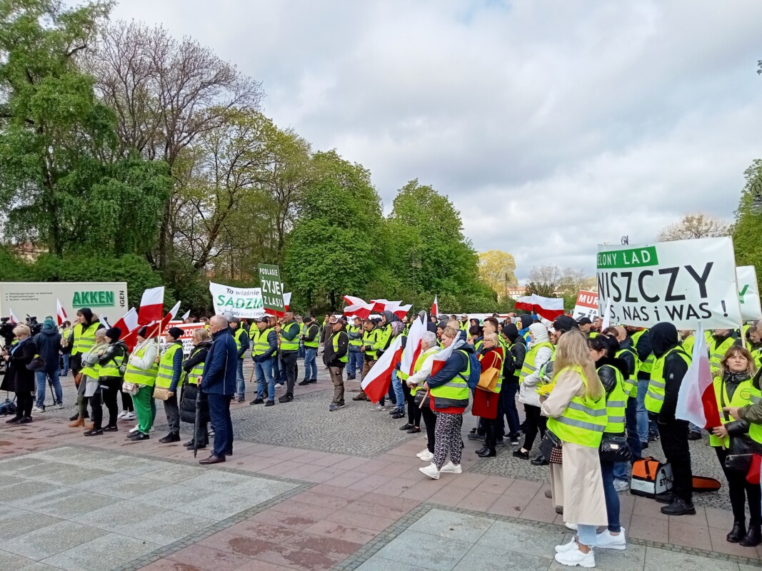 Branża drzewna protestowała w Białymstoku