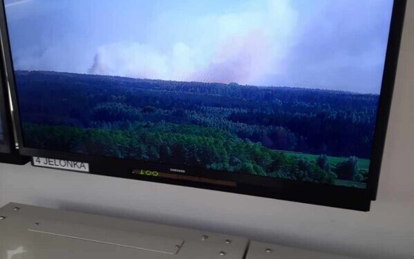 Duży Pożar lasu w Nadleśnictwie Bielsk w Leśnictwie Kleszczele