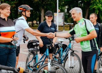 Rozpoczął się podlaski etap rajdu rowerowego Fundusze Europejskie na szlaku Green Velo