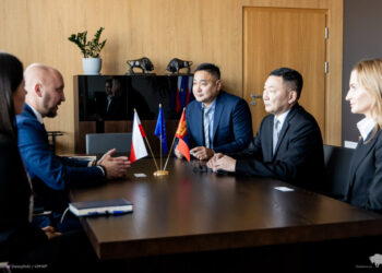 Gantulga Davagdorj z wizytą u Łukasza Prokoryma