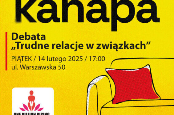 Debata „Trudne relacje” – porozmawiajmy o toksycznych związkach – wydarzenie w ramach „Żółtej kanapy”