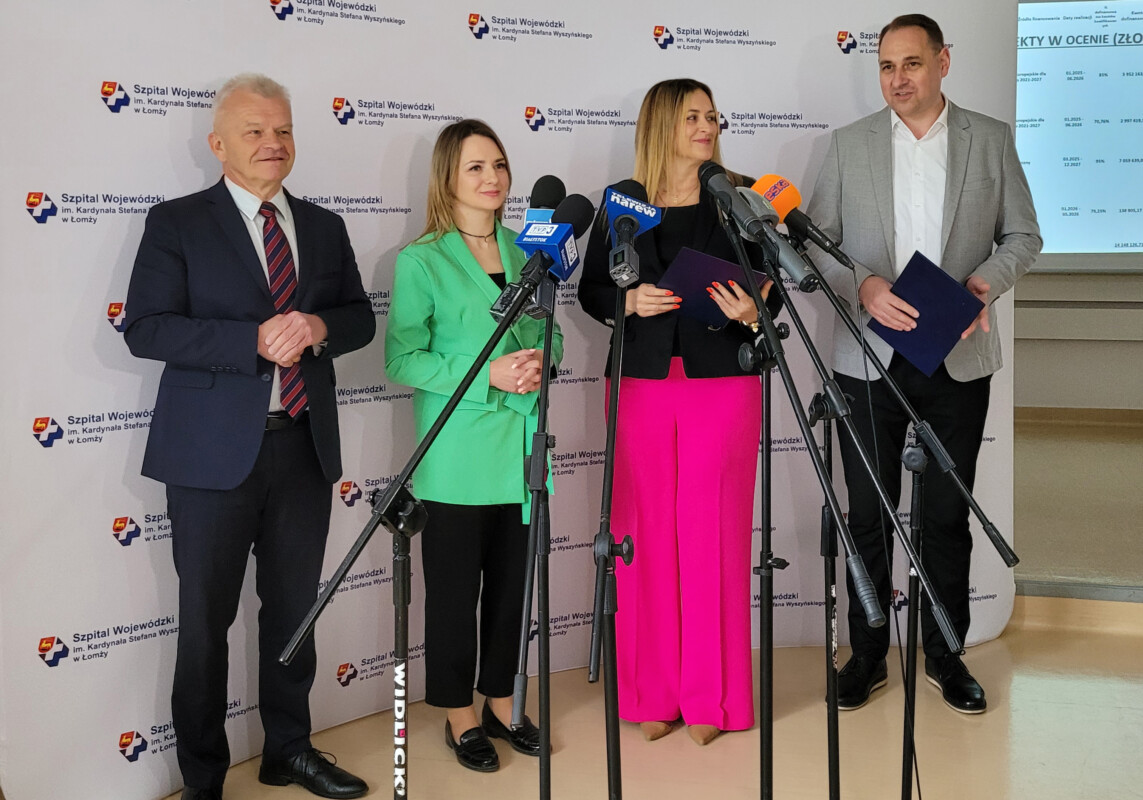 Asystenci pacjenta wspierają łomżyński szpital