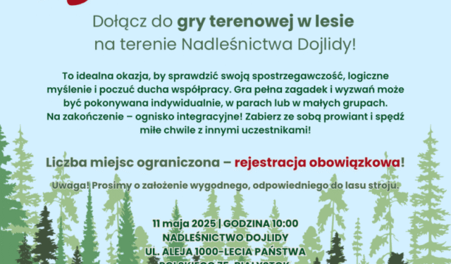 Zapraszamy na grę terenową „Przez Las do Zdrowia #3”!