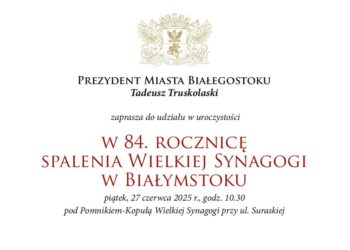 84. rocznica spalenia Wielkiej Synagogi