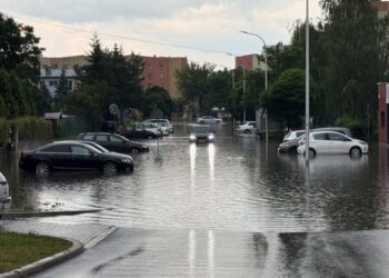 Zalane Suwałki, przeszła ulewa