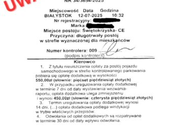 Uwaga na fałszywe wezwania w strefie płatnego parkowania