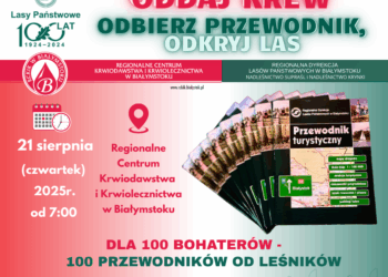 Oddaj krew – odbierz przewodnik, odkryj las.