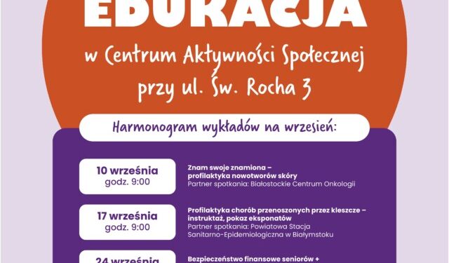 Spotkania dla seniorów – „Srebrna edukacja”
