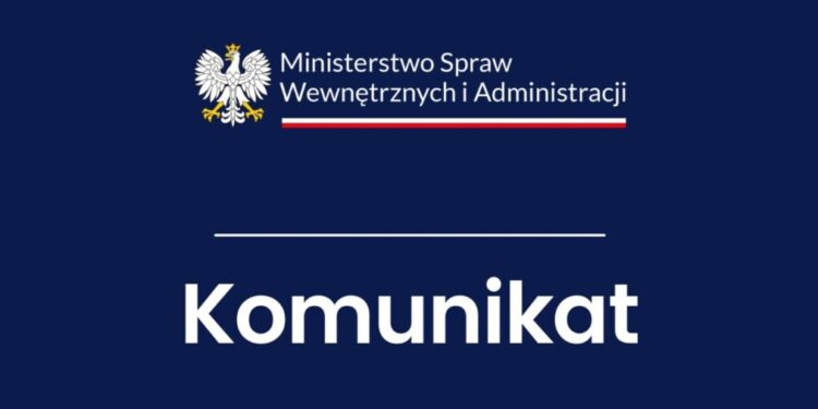 KOMUNIKAT MSWiA