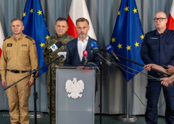 Konferencja prasowa wojewody podlaskiego