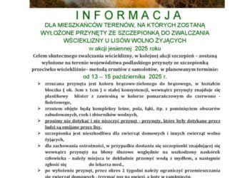 Jesienna akcja szczepienia lisów