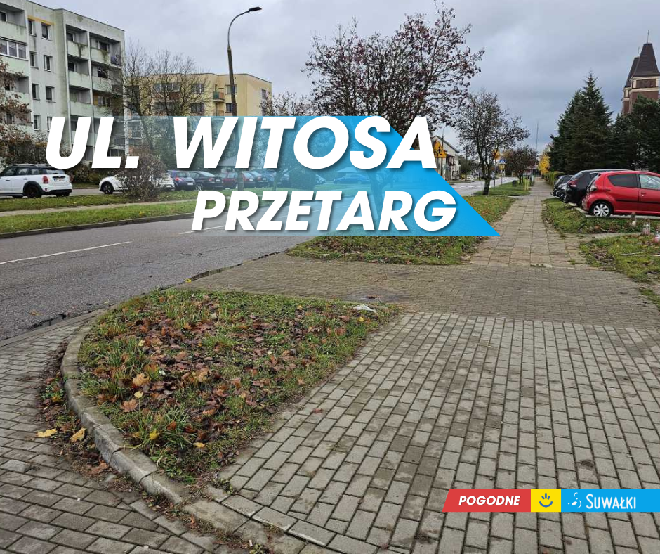 Ogłoszono przetarg na budowę ciągu pieszo-rowerowego przy ul. Witosa