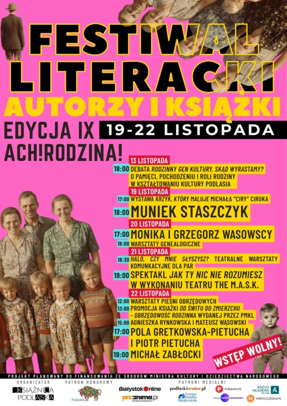 IX Festiwal Literacki „Autorzy i Książki. Ach! Rodzina!” w Książnicy Podlaskiej