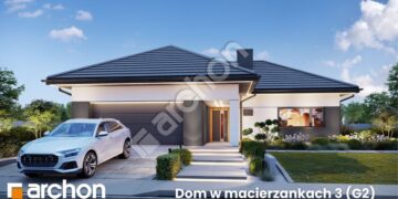 Wybierając projekt domu, zwracamy uwagę na zarówno na wygląd zewnętrzny bryły, jak i na funkcjonalność, układ wnętrza oraz praktyczne rozwiązania, które ułatwiają codzienne życie. „Dom w macierzankach 3 (G2)” to nowoczesna parterówka, która łączy te kluczowe elementy w spójną całość. Na powierzchni 115 m² zaplanowano sprawdzony program pomieszczeń, odpowiadający potrzebom współczesnej rodziny i umożliwiający komfortowe użytkowanie domu na co dzień. Projekt wyróżnia się przemyślaną organizacją przestrzeni, atrakcyjną estetyką oraz rozwiązaniami, które realnie podnoszą wygodę życia domowników.