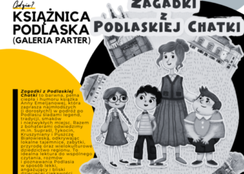 Środy Literackie 20252026 zagadki z podlaskiej chatki plakat