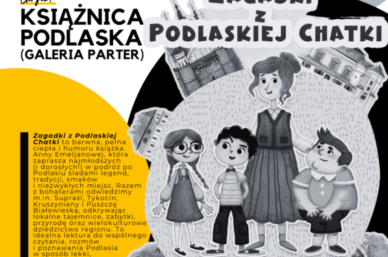 Środy Literackie 20252026 zagadki z podlaskiej chatki plakat