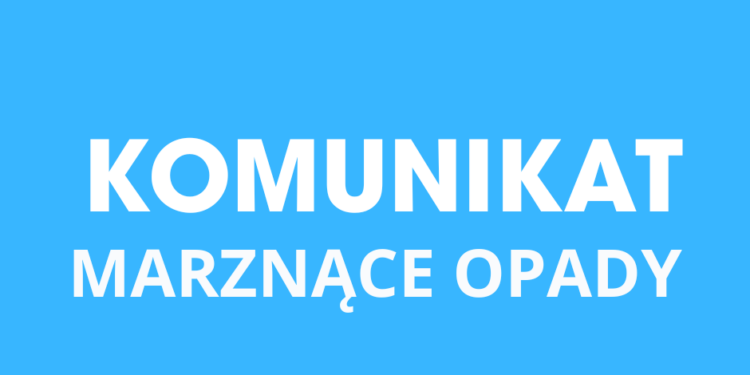 Ostrzeżenie meteorologiczne: Marznące Opady