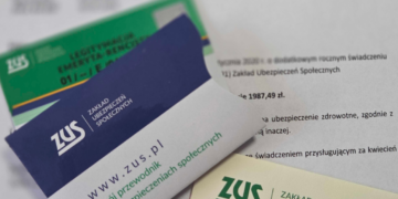 Blue Yellow Geometric Blank A4 Document Horizontal (2)