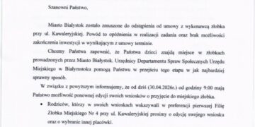 Zmiany w rekrutacji do żłobka przy ul. Kawaleryjskiej