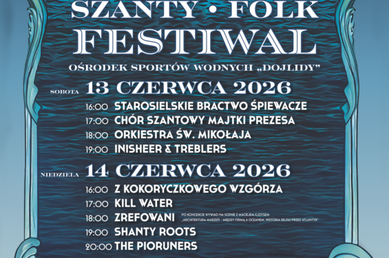 Dojlidy Szanty Folk Festiwal 2026 – PLAKAT