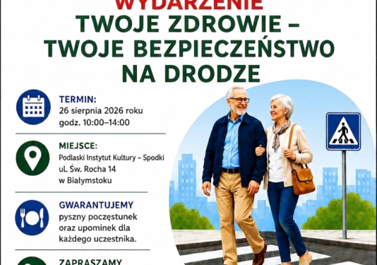 Seniorzy i bezpieczeństwo na drodze. Spotkanie 26 sierpnia w Spodkach